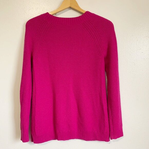 Talbots Women’s Small Pink Lambswool Blend Sweater Quiet Luxury Layering - Picture 7 of 8
